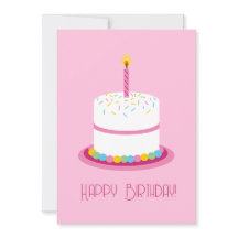 Pink première anniversaire fille casser carte gâte