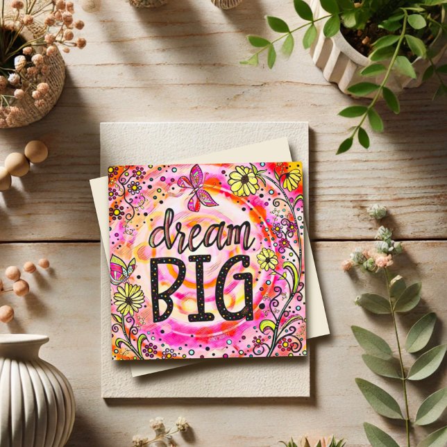 Pink Pretty Dream Big Inspiring Encouragement (Creator Uploaded)