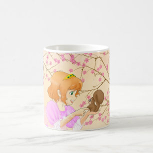 Pink Princess and squirrel mug