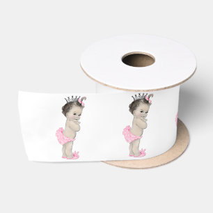 Pink Princess Baby Girl Shower Satin Ribbon
