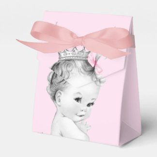 Pink Princess Baby Shower Favour Boxes