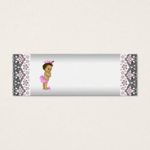 Pink Princess Baby Shower Favour Tags