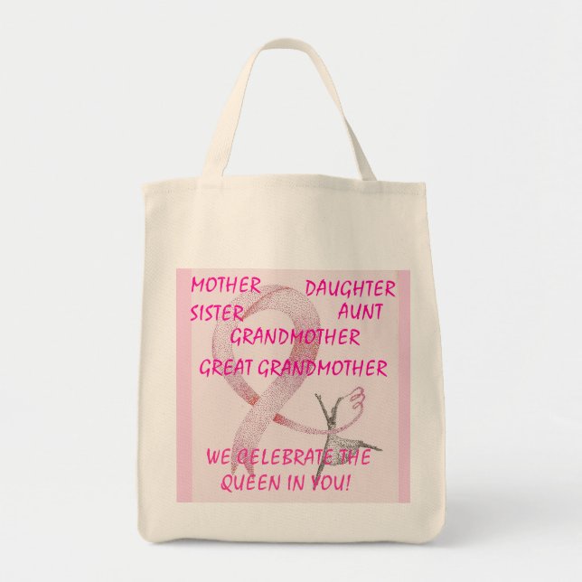 PINK PRINCESS COLLECTION TOTE BAG (Front)