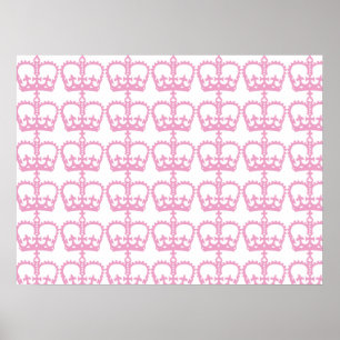 Pink Princess Crown Poster