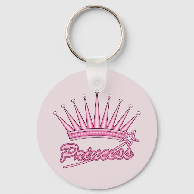 Pink Princess Crows Keychain (Front)