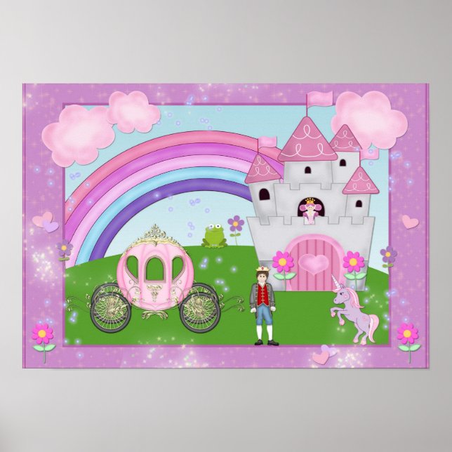 Pink Princess Fairy Tale Poster (Front)