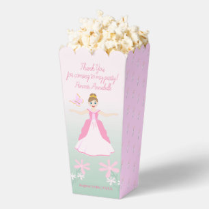Pink Princess Fantasy Birthday Party Favor Box