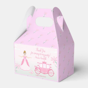 Pink Princess Fantasy Birthday Party Favor Box