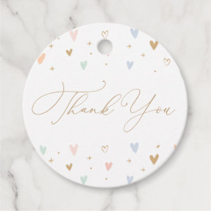 Pink Princess Girl Birthday Party Gift Tags