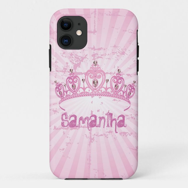 Pink Princess iPhone 5 Mate à peine là™ Coque (Dos)