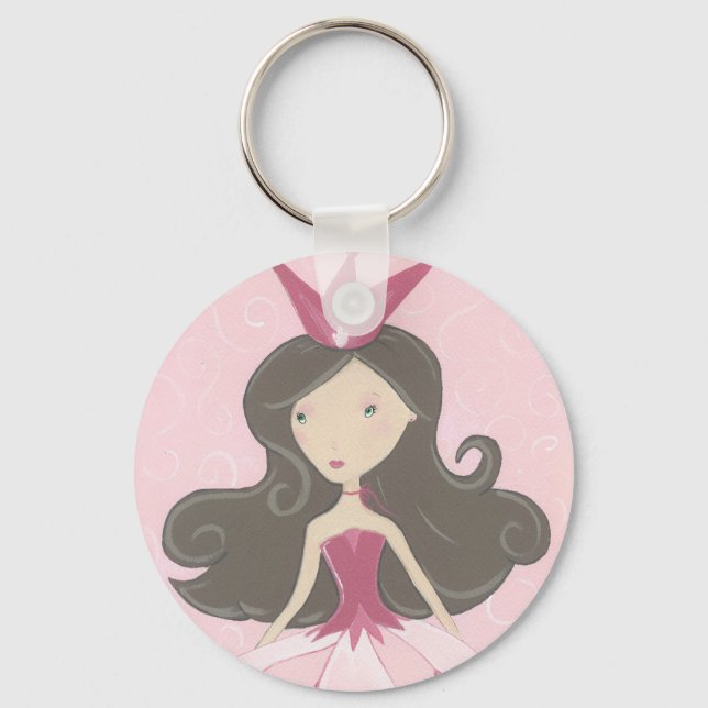 Pink Princess keychain (Front)