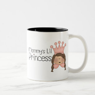 Pink Princess · Mommy's Lil Princess Two-Tone Coffee Mug