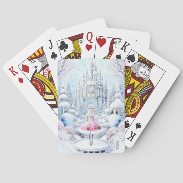 Pink Princess Playing Cards (Back)