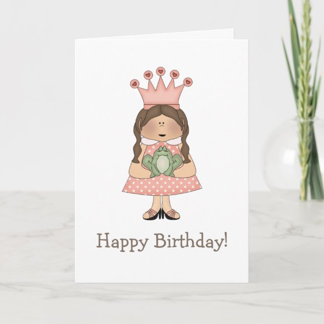 Pink Princess · Princess & Frog Card (Front)