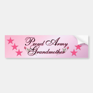 Pink & Proud Army Grandmother Bumper Sticker