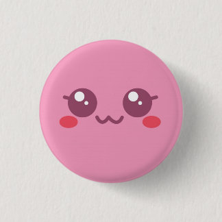 Pink Puff Face Button Vers 2