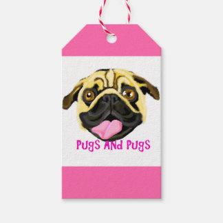 Pink Pugs Gift Tags