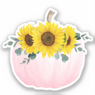 Pink Pumpkin and Sunflower