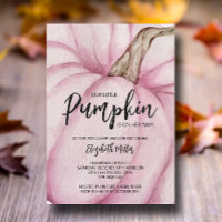 Pink Pumpkin Girl Baby Shower