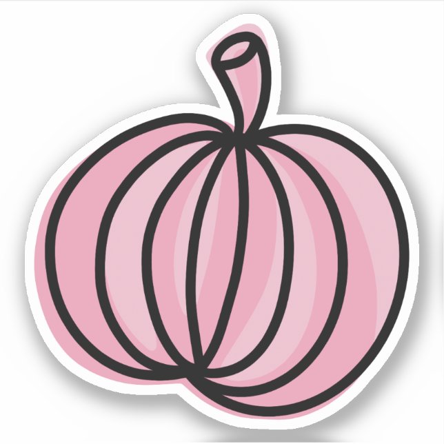 Pink Pumpkin Illustration (Front)