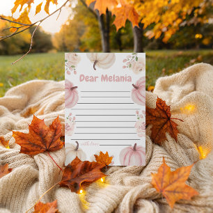 Pink Pumpkin Time Capsule Card