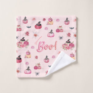 Pink Pumpkin Wash Cloth 