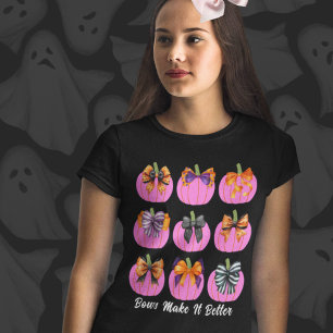 Pink Pumpkins with Bows T-Shirt