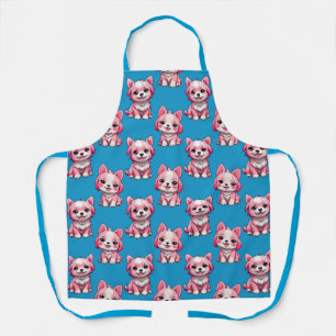 Pink Puppy Dog Pattern Design - Blue Apron