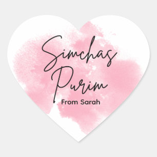 Pink Purim Label