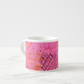 Pink Purple Abstract Painting  Espresso Cup