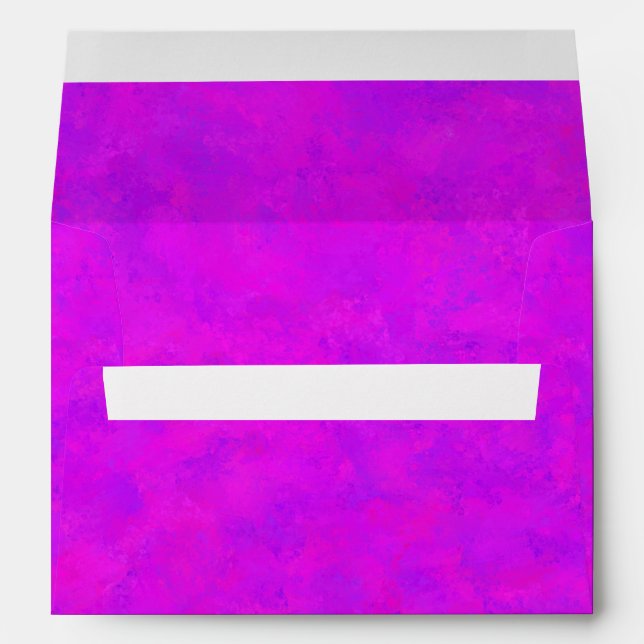 Pink Purple Abstract Pattern Envelope (Back (Bottom))