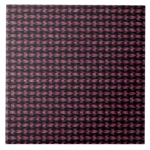Pink Purple Abstract Weave Pattern Tile