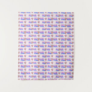 Pink Purple Aloha Hawaiian Tropical Turtle Tapestry