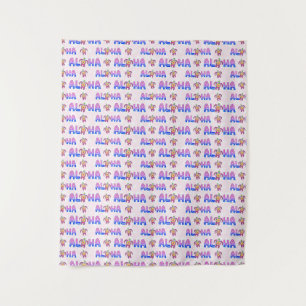 Pink Purple Aloha Hawaiian Tropical Turtle Tapestry