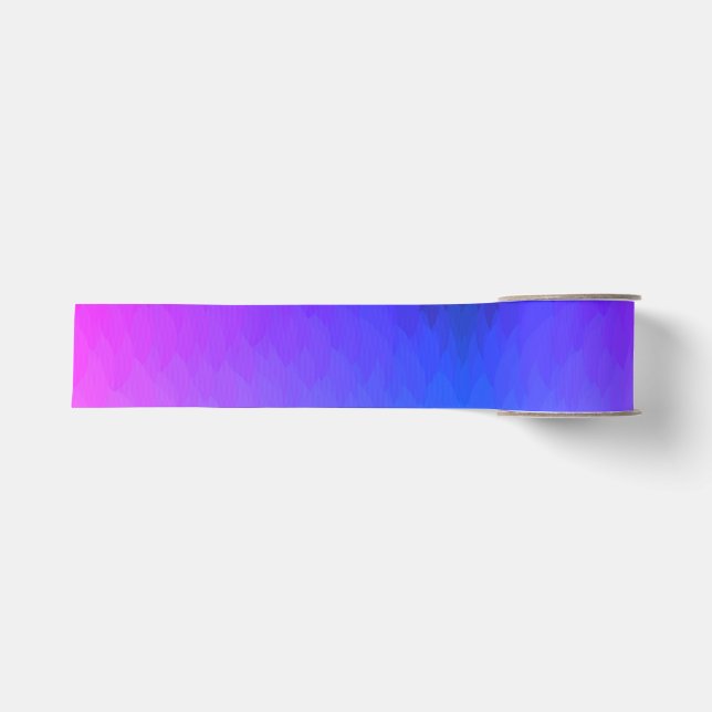 Pink purple and blue ombre flame ribbon grosgrain ribbon (Front)