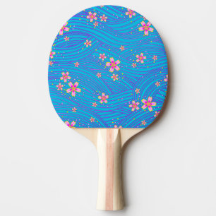 pink purple and blue ping pong paddle