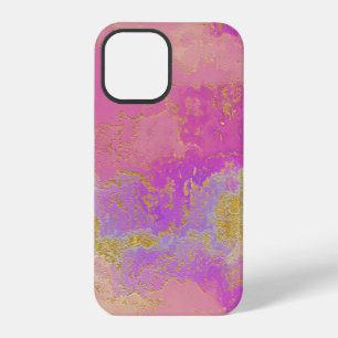 Pink, Purple and Gold Abstract iPhone 12 Pro Case
