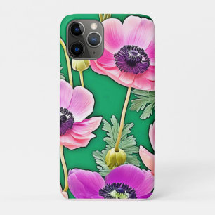 Pink Purple Anemones iPhone 11 Pro Case
