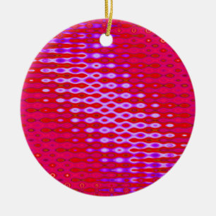 pink purple art ceramic ornament
