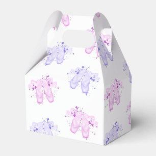 Pink & Purple Ballet Birthday Pointe Shoes Favor Box