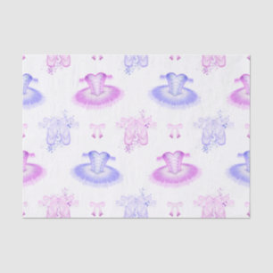 Pink & Purple Ballet Birthday Tutu & Pointe Shoes Tissue Paper