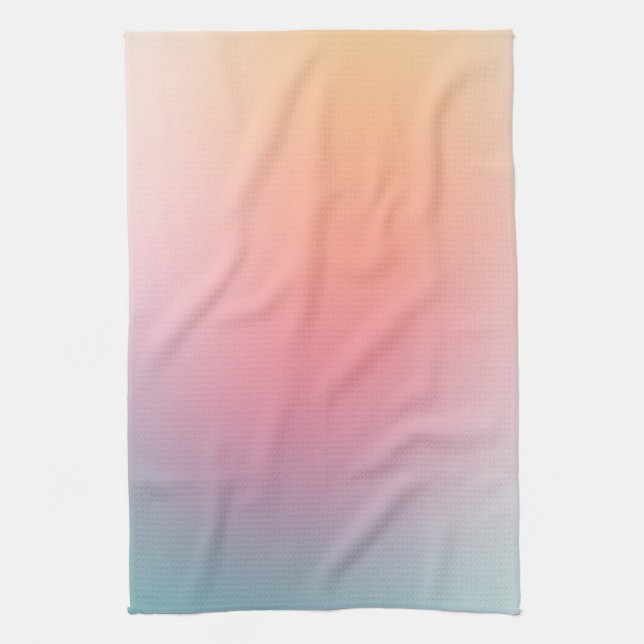 Pink Purple Blue Green Yellow Template Colourful Kitchen Towel (Vertical)