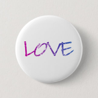 Pink, Purple, Blue Love Vintage 2 Inch Round Button