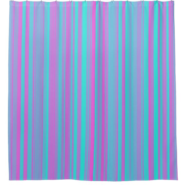 Pink Purple Blue Stripes Pattern (Front)