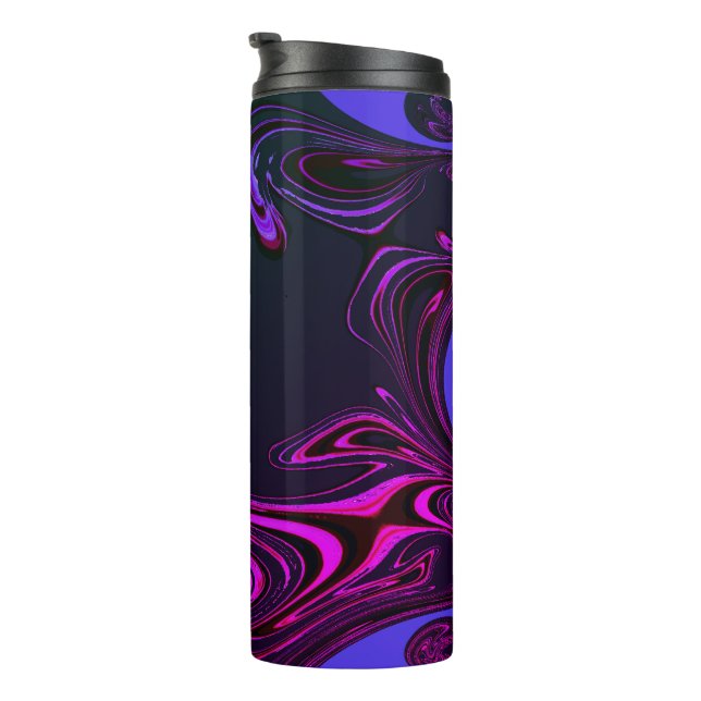 Pink Purple Blue Thermal Tumbler (Rotated Right)