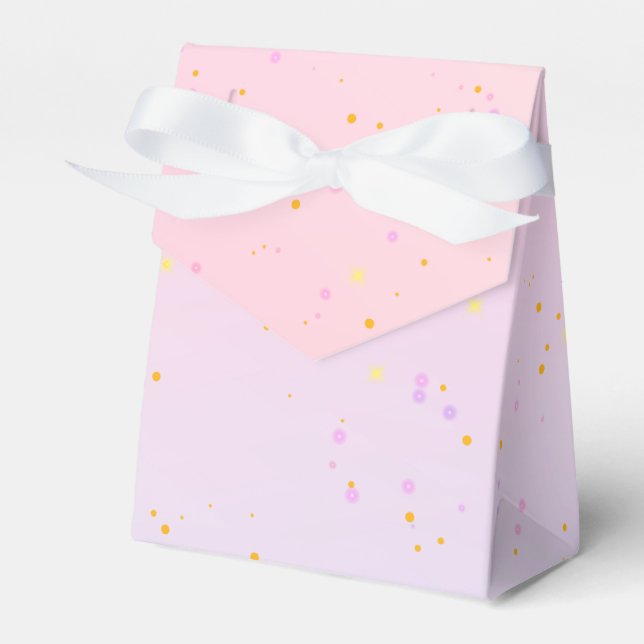 Pink Purple Butterfly Girl All Ages Birthday   Favor Box (Front Side)
