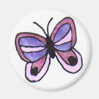 Pink & Purple Butterfly Magnet