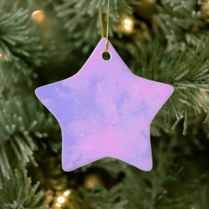 Pink Purple Ceramic Decoration