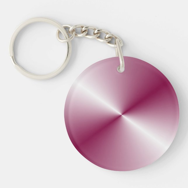Pink Purple Colour Elegant Blank Template Custom Keychain (Front)