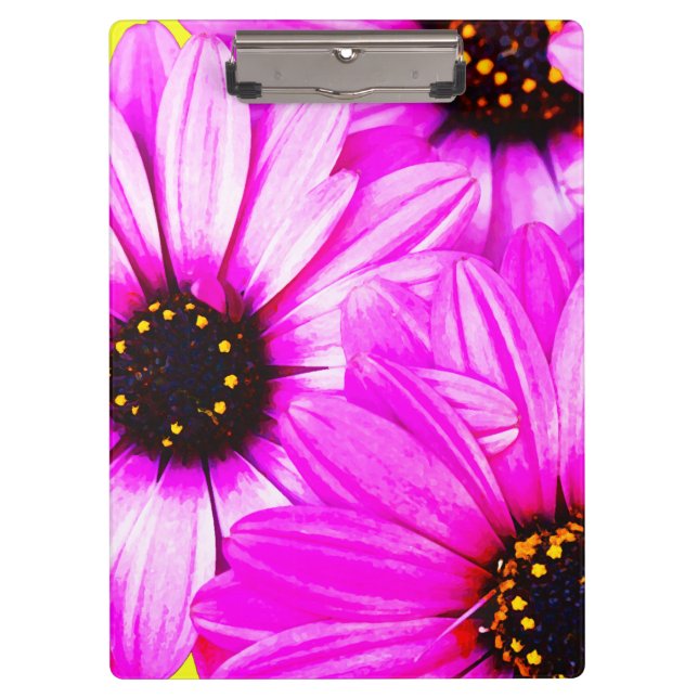 Pink/Purple Daisies - Clipboard (Front)